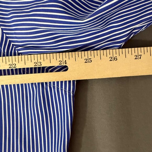 Ralph Lauren Shirt Men's Extra Large Long Sleeve Button-Down Shirt‎ Striped Blue - Picture 8 of 12